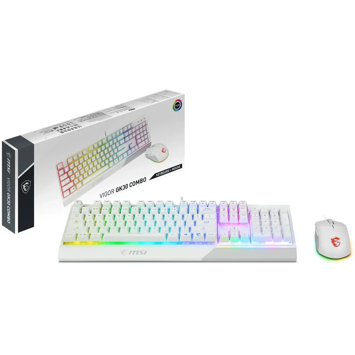 Tastiera e Mouse MSI Vigor GK30 Qwerty in Spagnolo