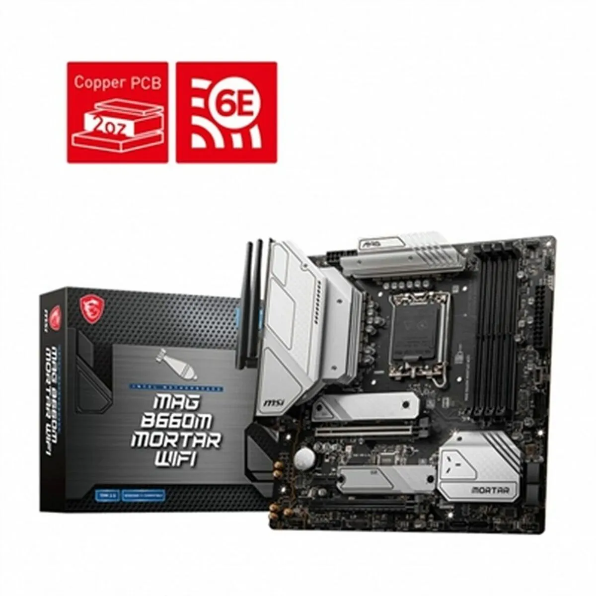 Scheda Madre MSI MAG B660M MORTAR WIFI DDR4 mATX DDR5 LGA 1700 Intel