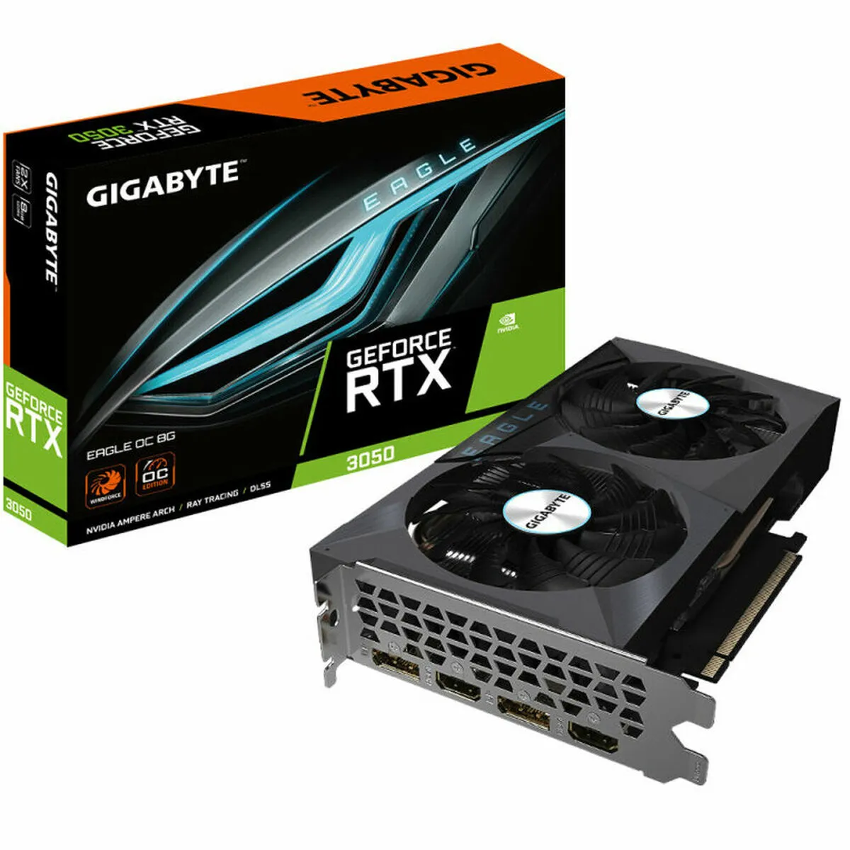 Scheda Grafica Gigabyte GeForce RTX 3050 EAGLE OC 8K Ultra HD 8 GB RAM GDDR6