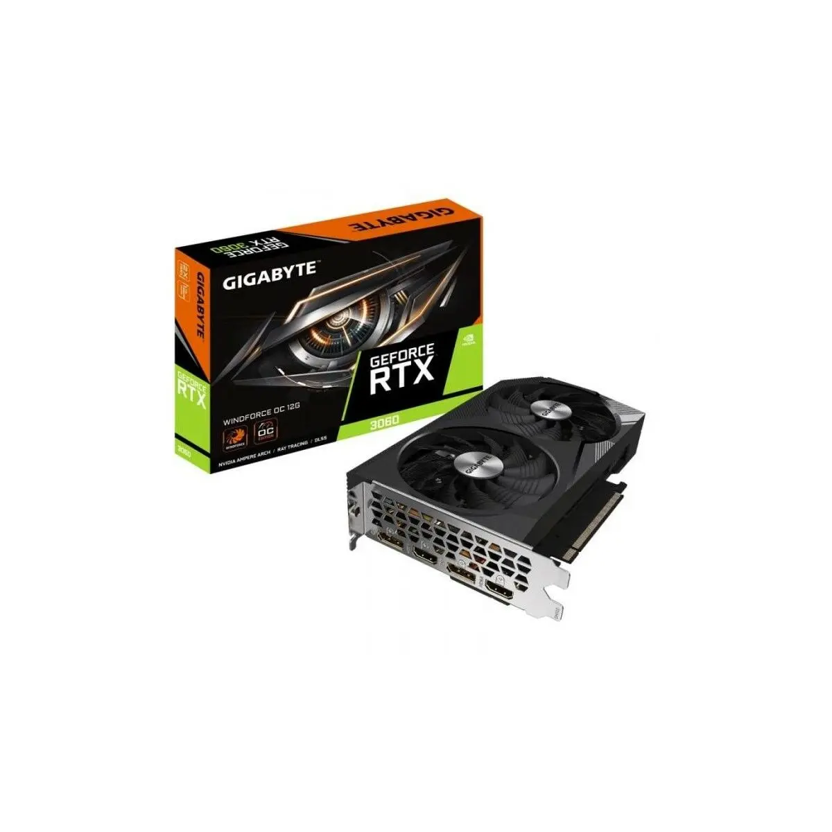 Scheda Grafica Gigabyte GV-N3060WF2OC-12GD GeForce RTX 3060 12 GB GDDR6