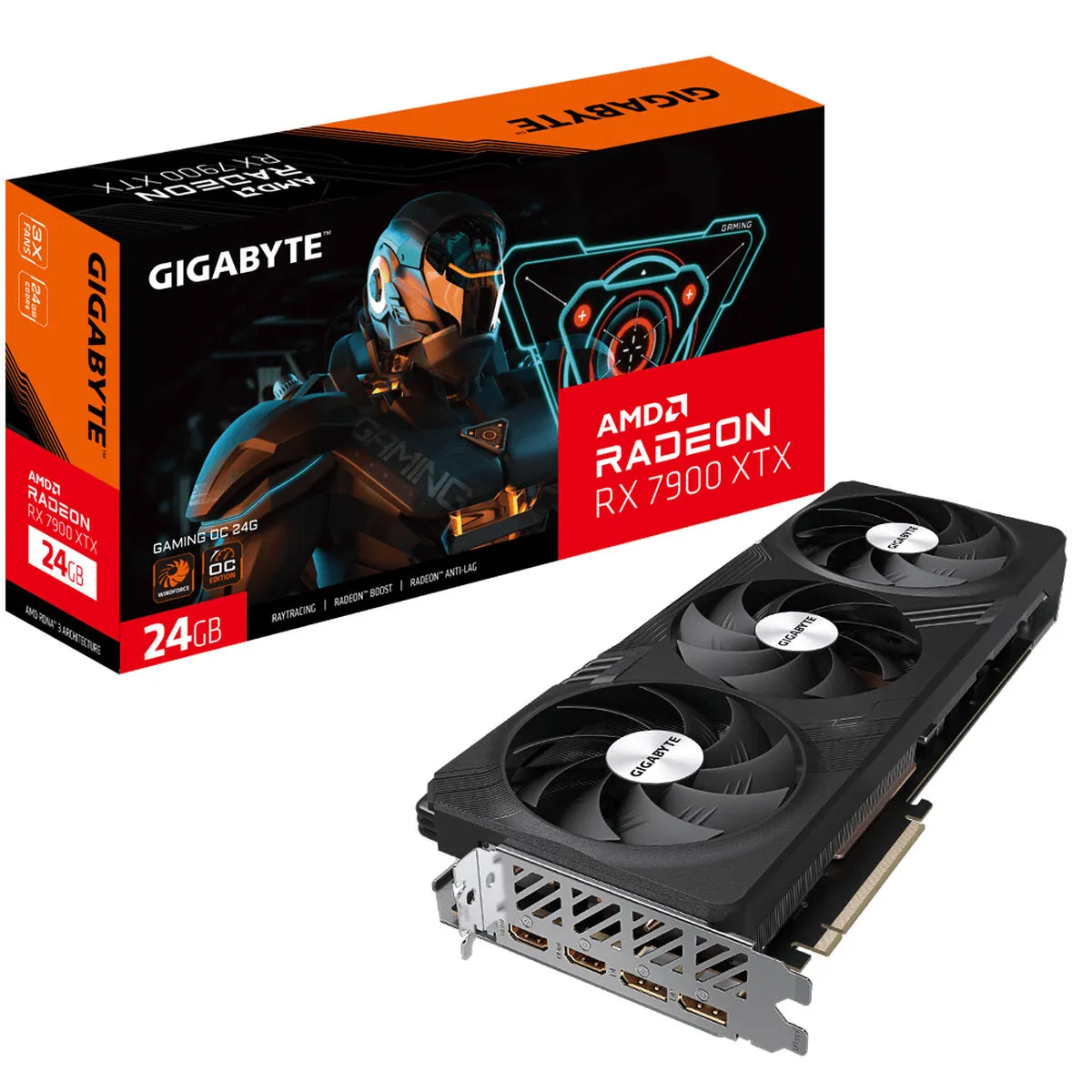 Scheda Grafica Gigabyte GV-R79XTXGAMING OC-24GD 24 GB GDDR6 AMD AMD RADEON RX 7900 XTX