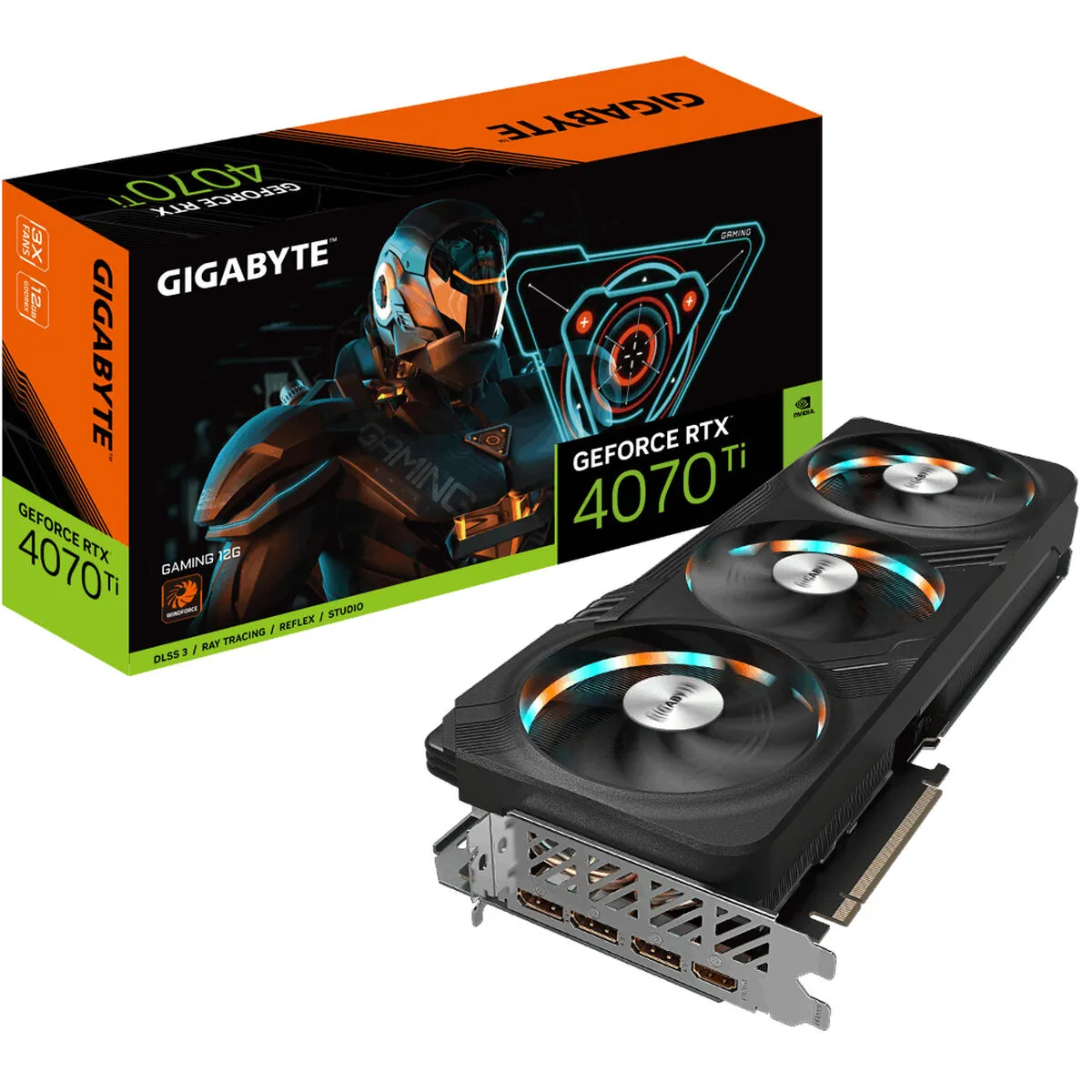 Scheda Grafica Gigabyte GV-N407TGAMING-12GD 12 GB GDDR6X GeForce RTX 4070 Ti