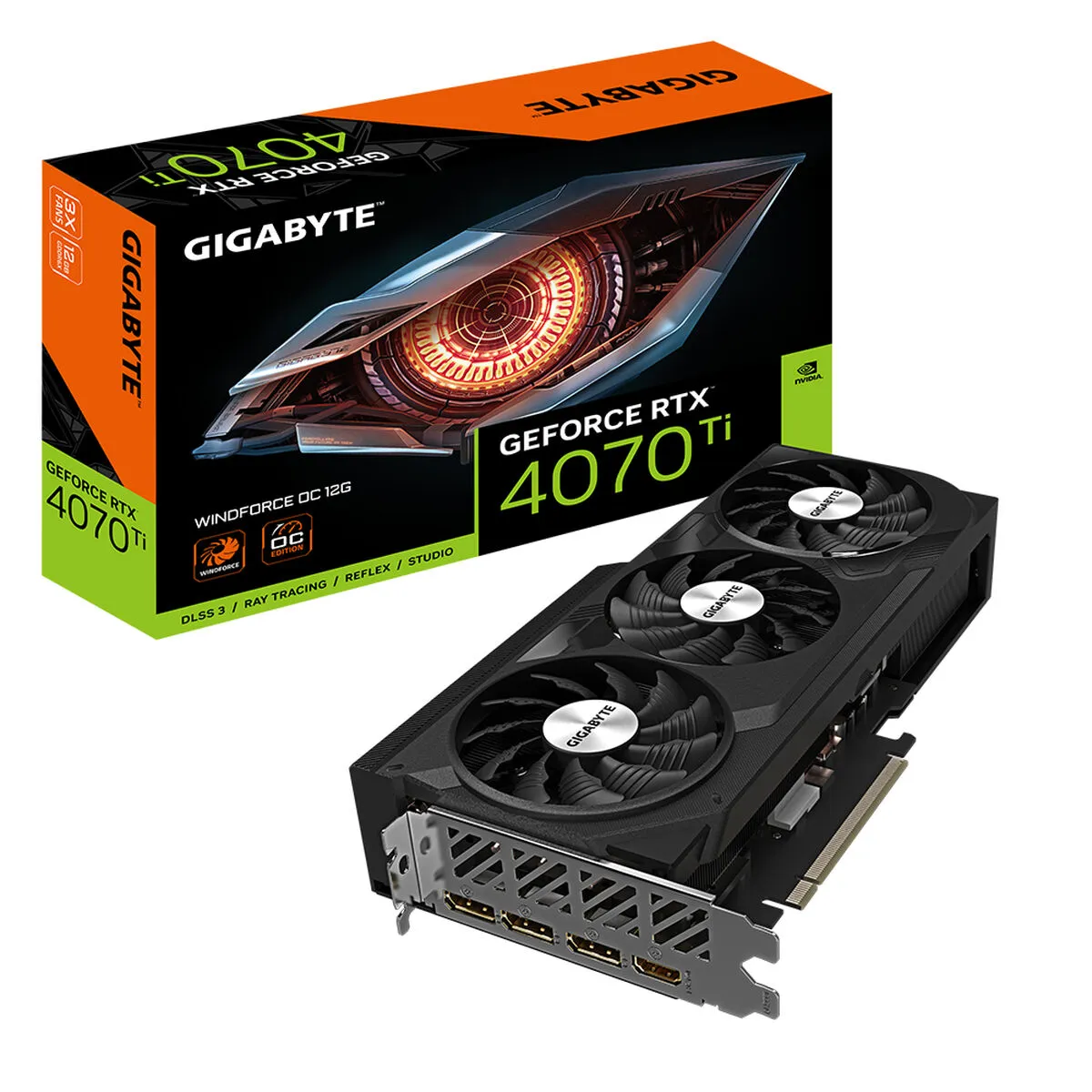 Scheda Grafica Gigabyte GeForce RTX 4070 Ti WINDFORCE OC 12G 12 GB RAM GeForce RTX 4070 Ti