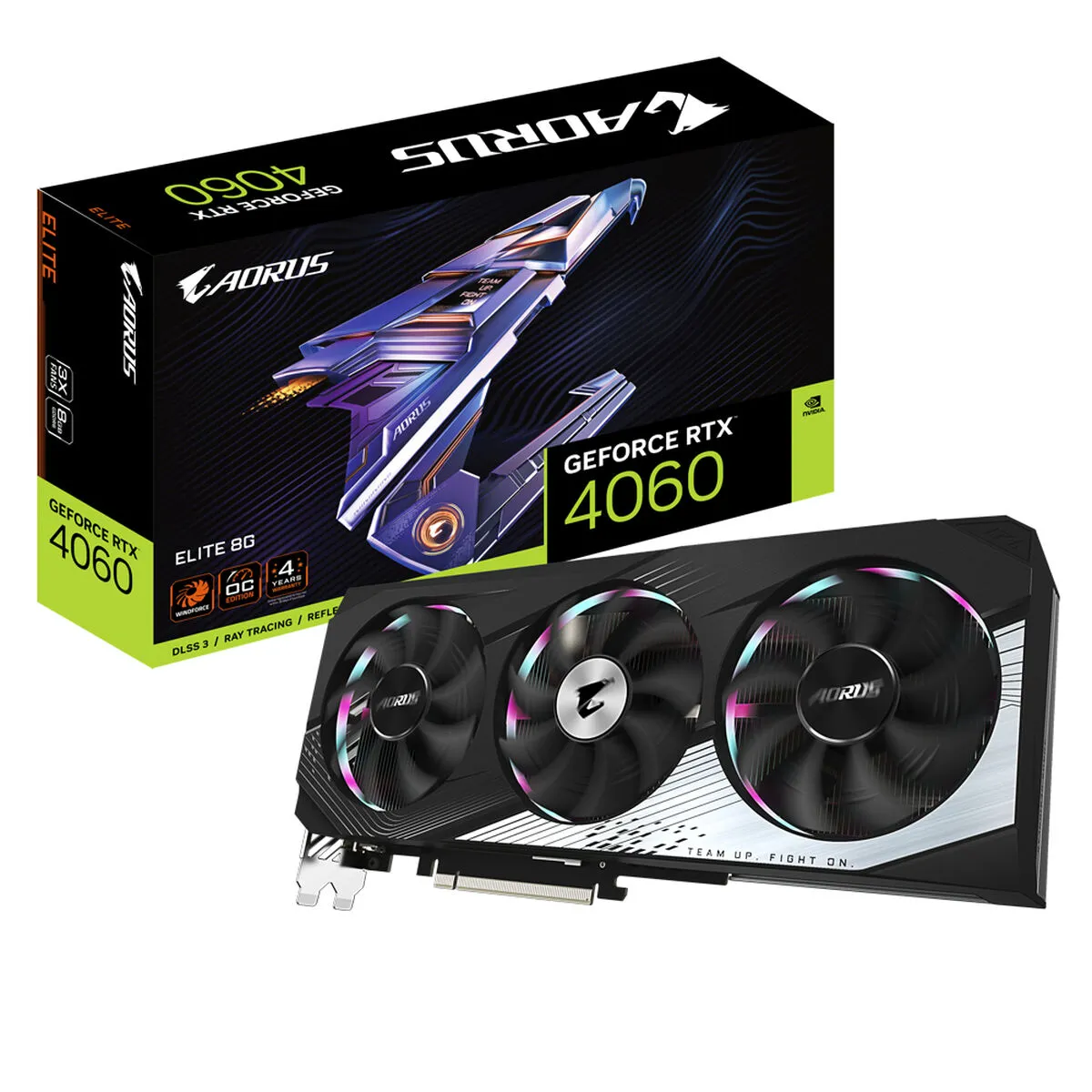 Scheda Grafica Gigabyte GV-N4060AORUS E-8GD 8 GB GDDR6 Geforce RTX 4060