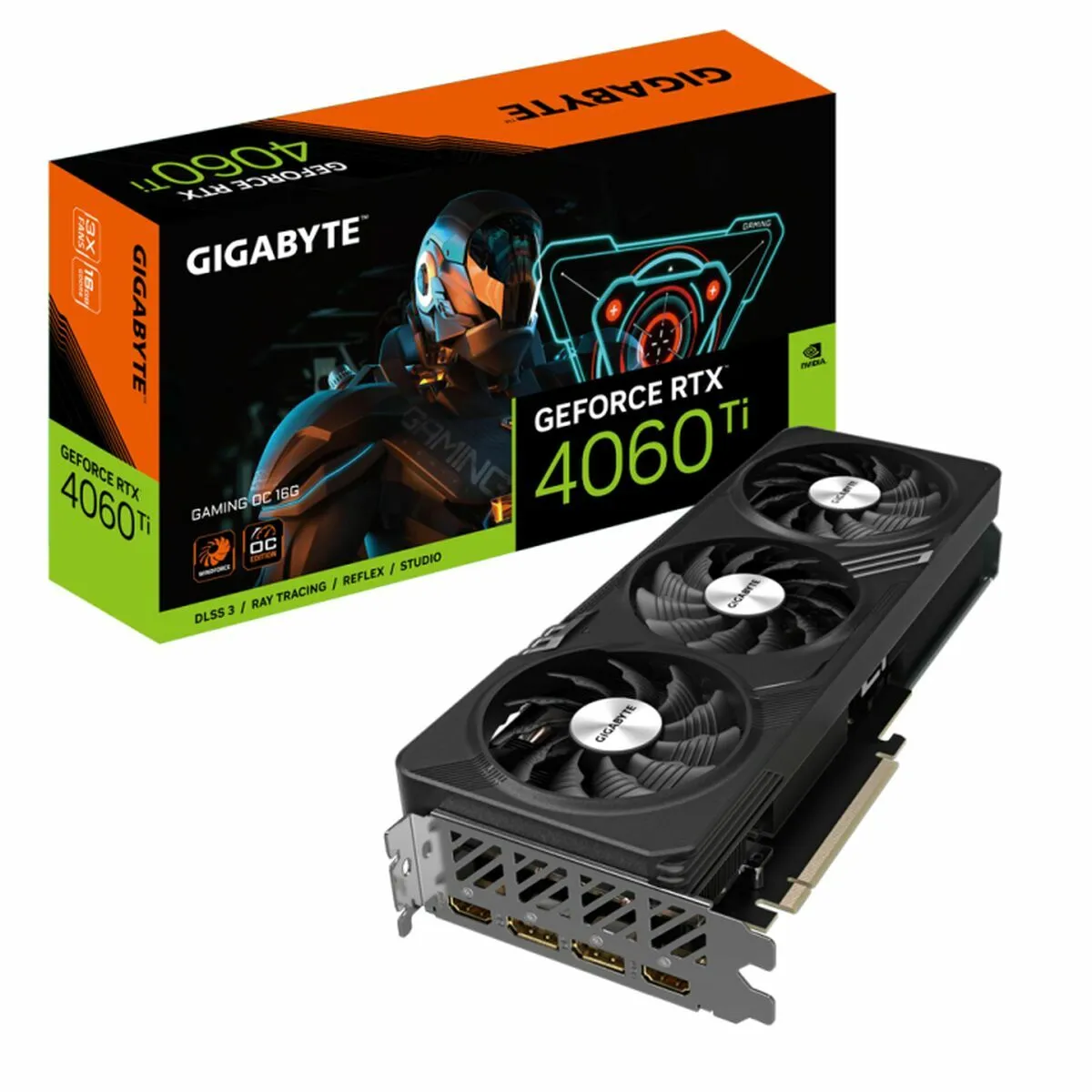 Scheda Grafica Gigabyte GV-N406TGAMING OC-16GD 16 GB RAM Geforce RTX 4060 Ti