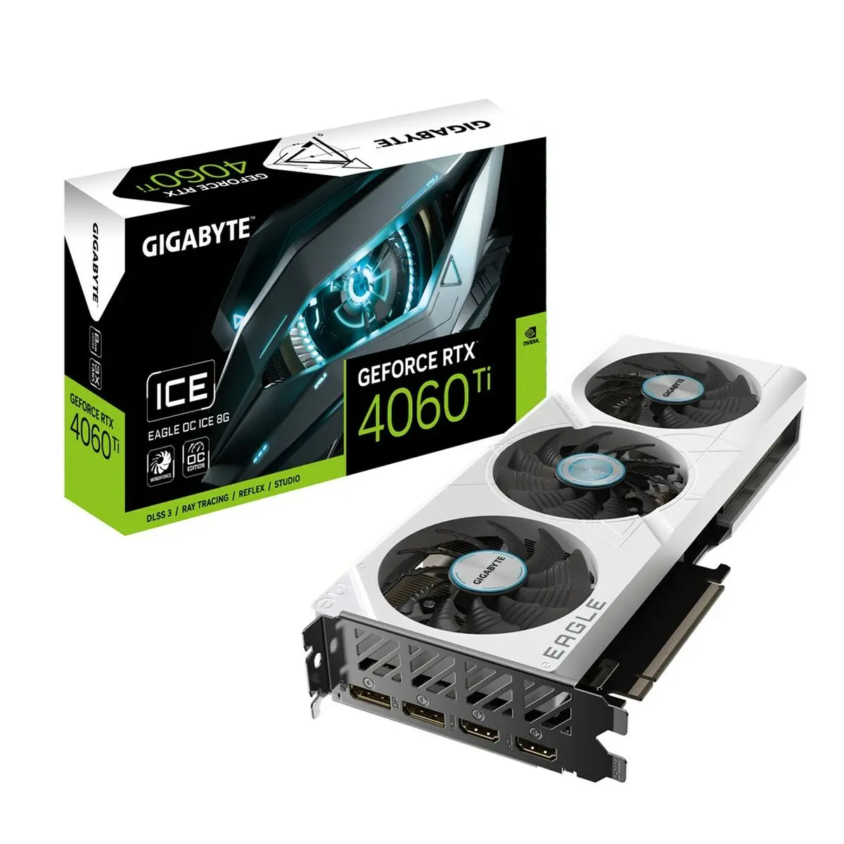 Scheda Grafica Gigabyte GV-N406TEAGLEOC ICE-8GD Geforce RTX 4060 Ti 8 GB GDDR6