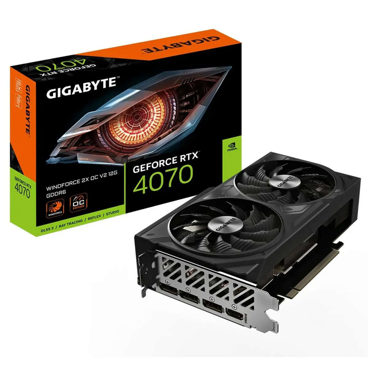 Scheda Grafica Gigabyte WINDFORCE 2X OC V2 GEFORCE RTX 4070 12 GB GDDR6