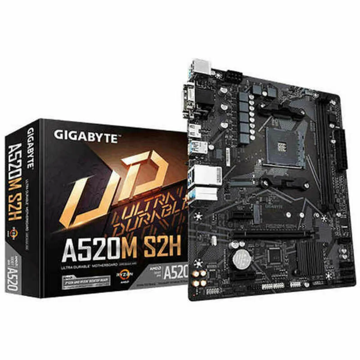 Scheda Madre Gigabyte A520M S2H mATX AM4     AMD AM4 AMD  