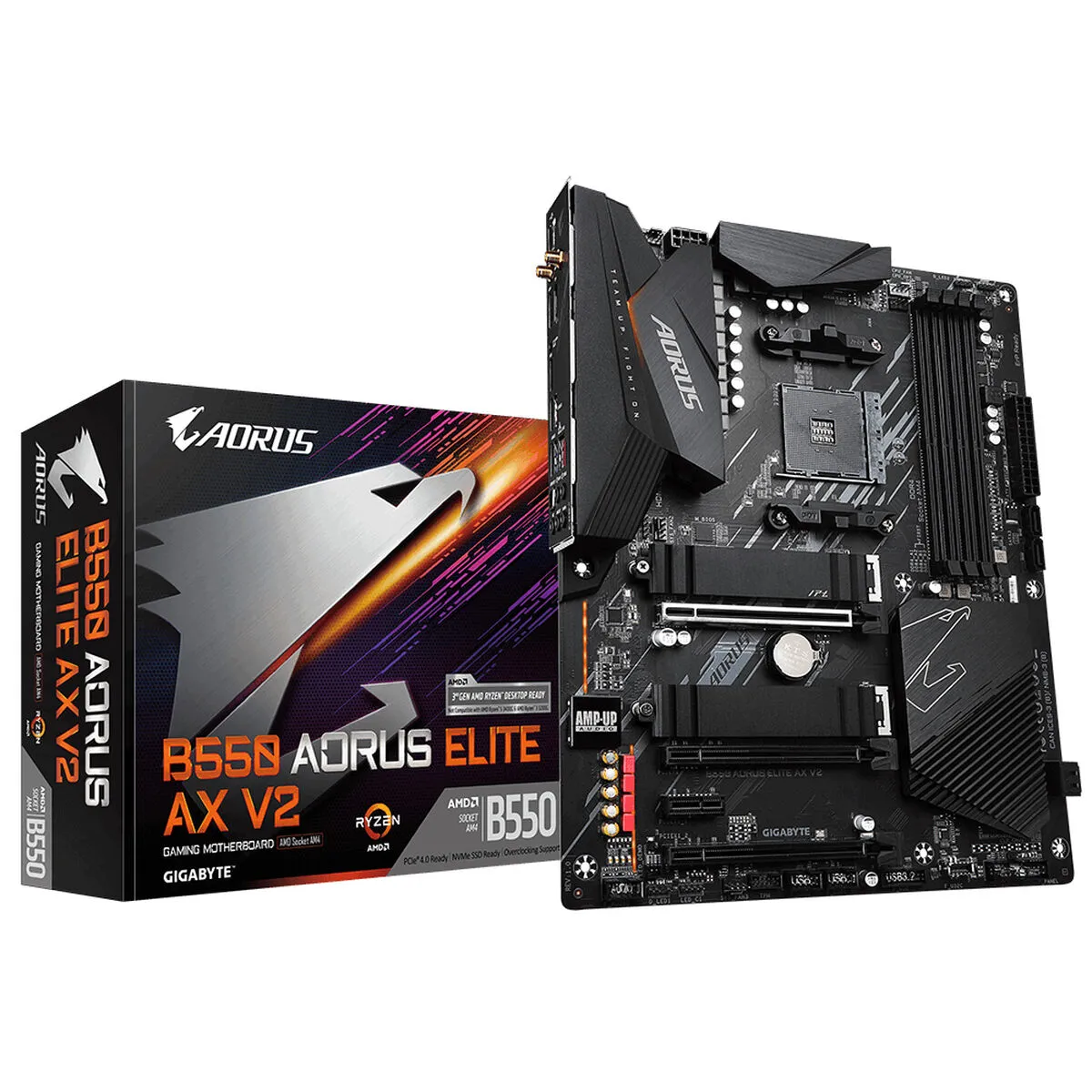 Scheda Madre Gigabyte B550 AORUS ELITE AX V2 Intel Wi-Fi 6 AMD B550 AMD AMD AM4