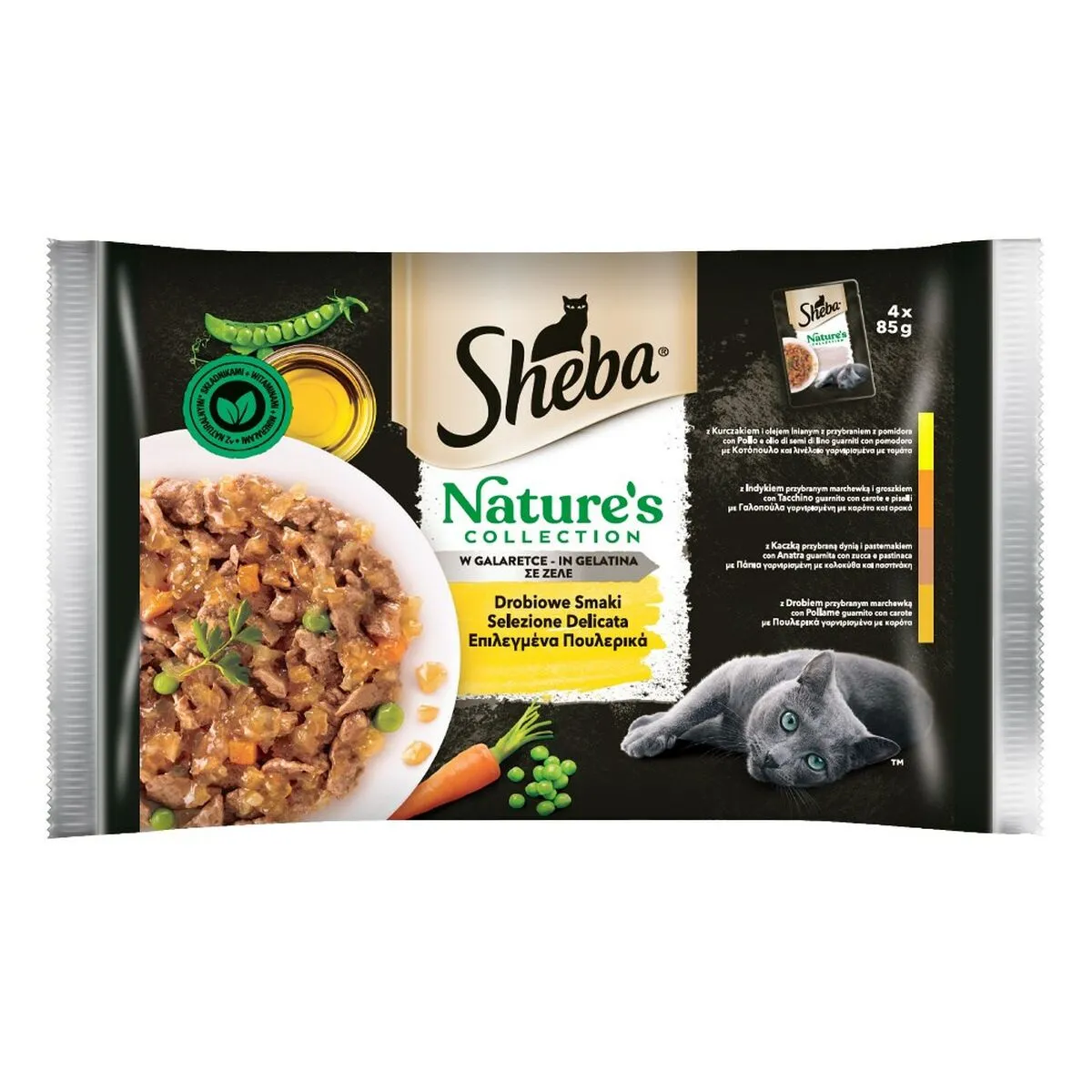 Cibo per gatti Sheba Nature's Collection Pollo Tacchino Anatra Uccelli