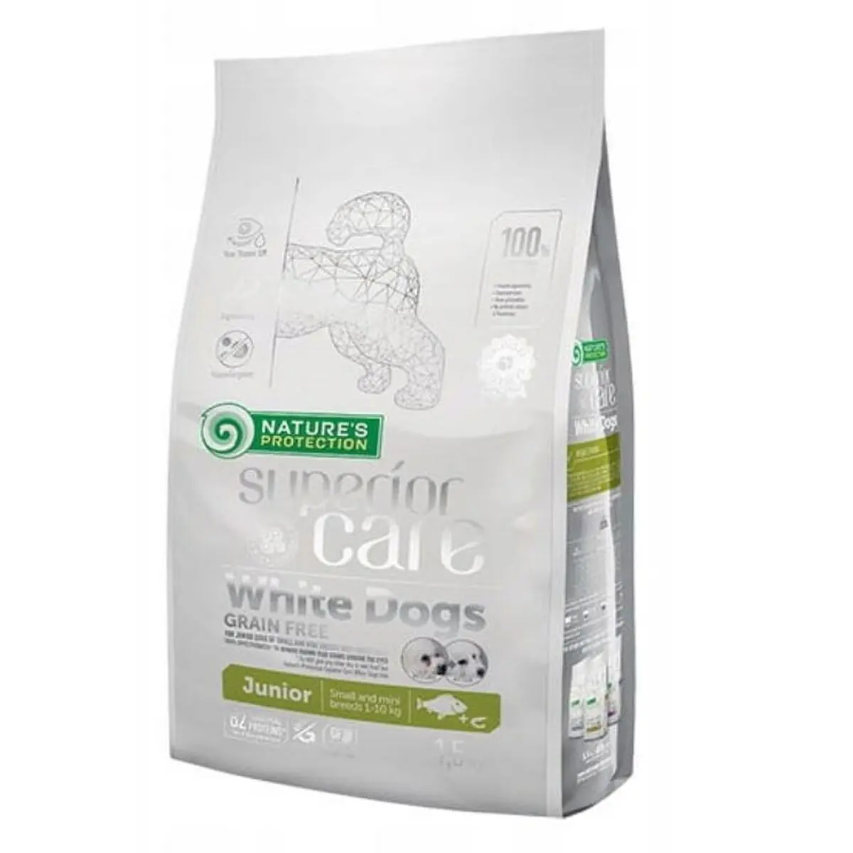 Io penso NATURE'S PROTECTION Superior Care White Dogs Pesce 1,5 Kg