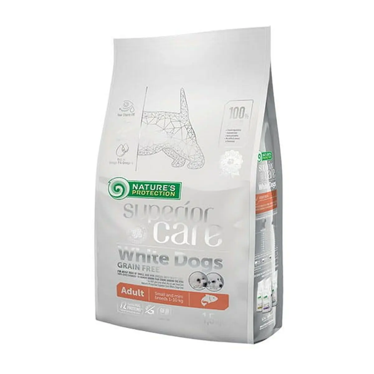 Io penso NATURE'S PROTECTION Superior Care White Dogs Salmone 1,5 Kg