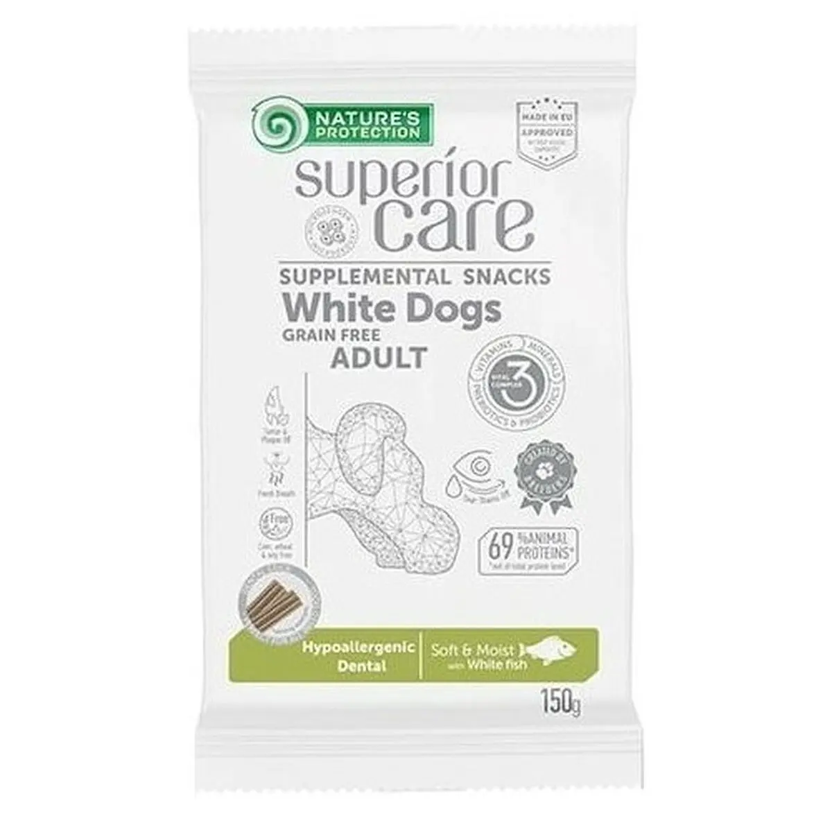 Io penso NATURE'S PROTECTION SC White Dogs Pesce 150 g