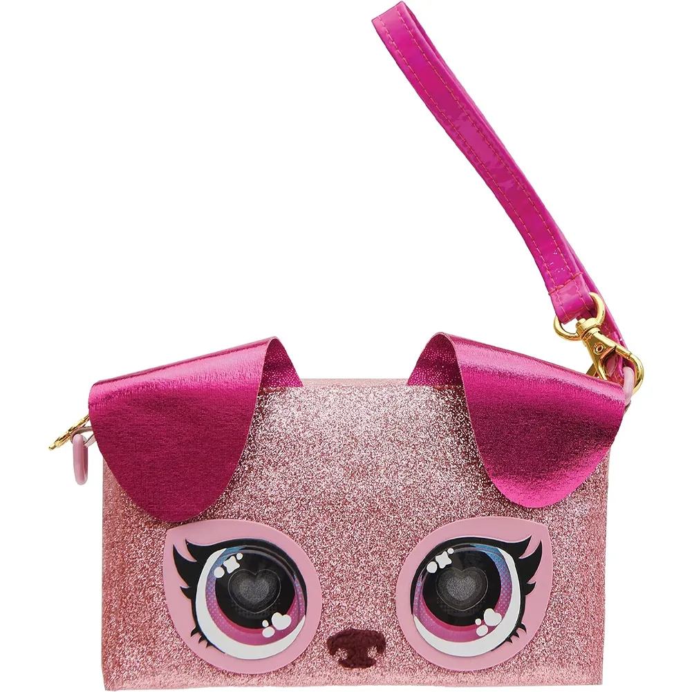 Purse Pets Mini Borsetta Rosa con Glitter e Occhi che si Illuminano Idea Regalo