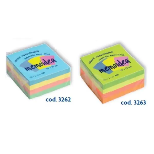 CUBO 75X75 COLORI NEON ASS  400 FG