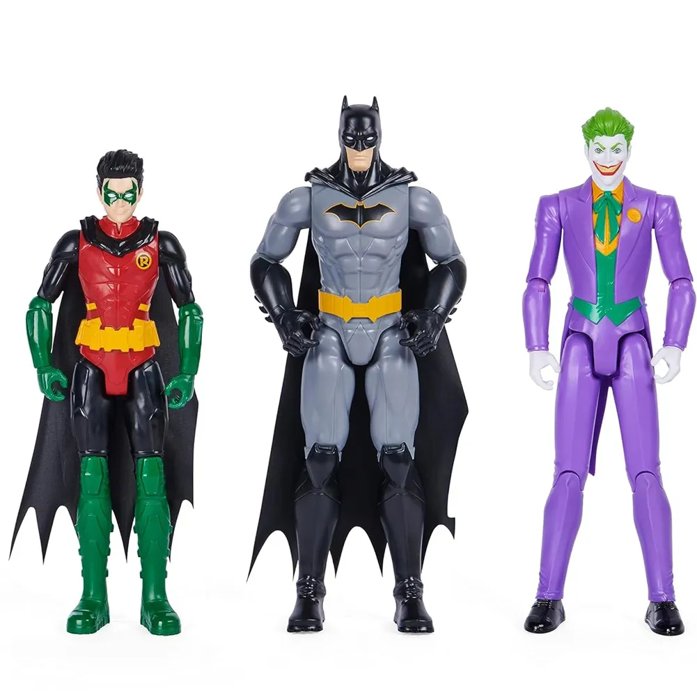 Set 3 Personaggi DC Comics 11 Punti Articolazione Joker Batman Robin Idea Regalo