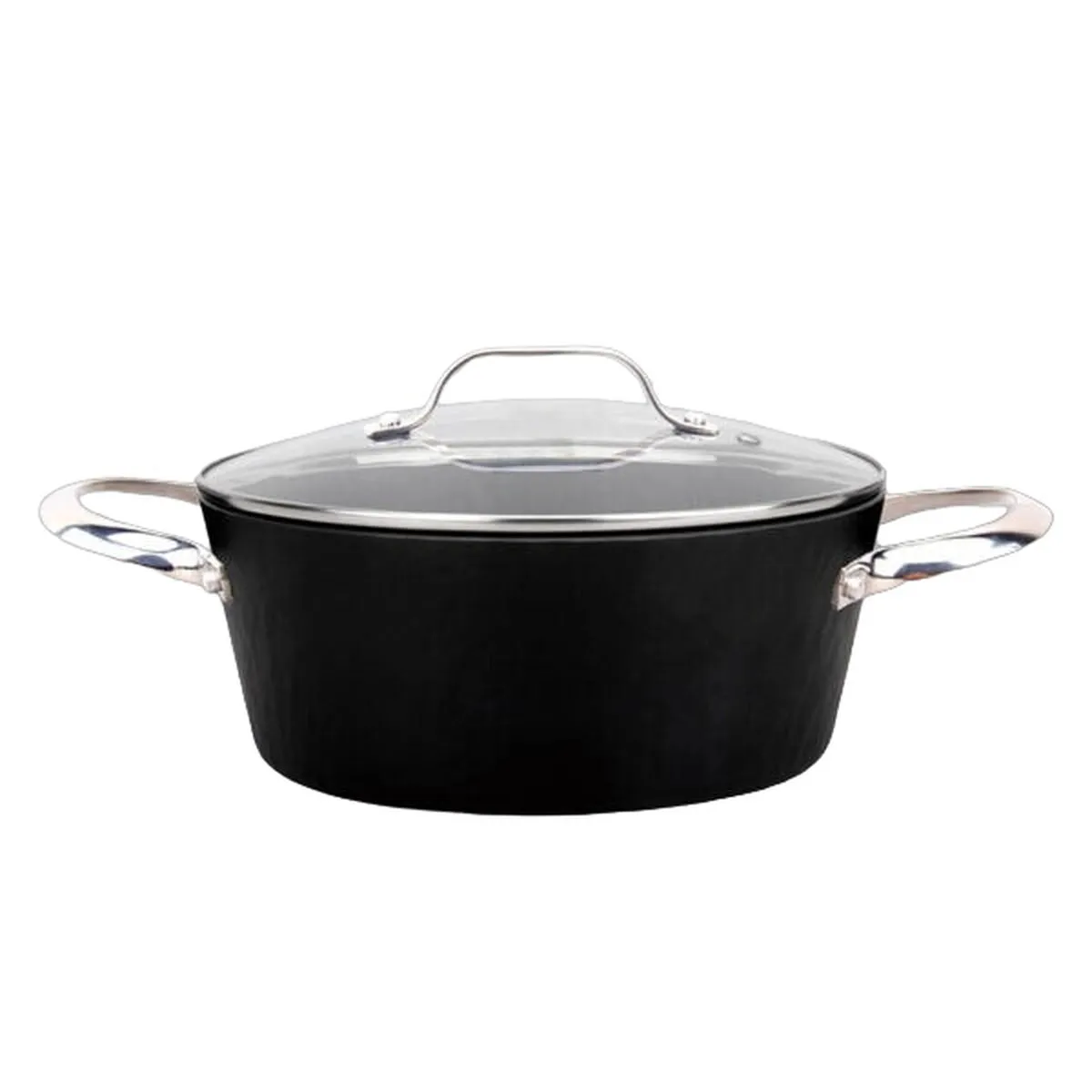 Pentola con Coperchio Feel Maestro MR-4424 Nero Alluminio Ø 24 cm 3,5 L