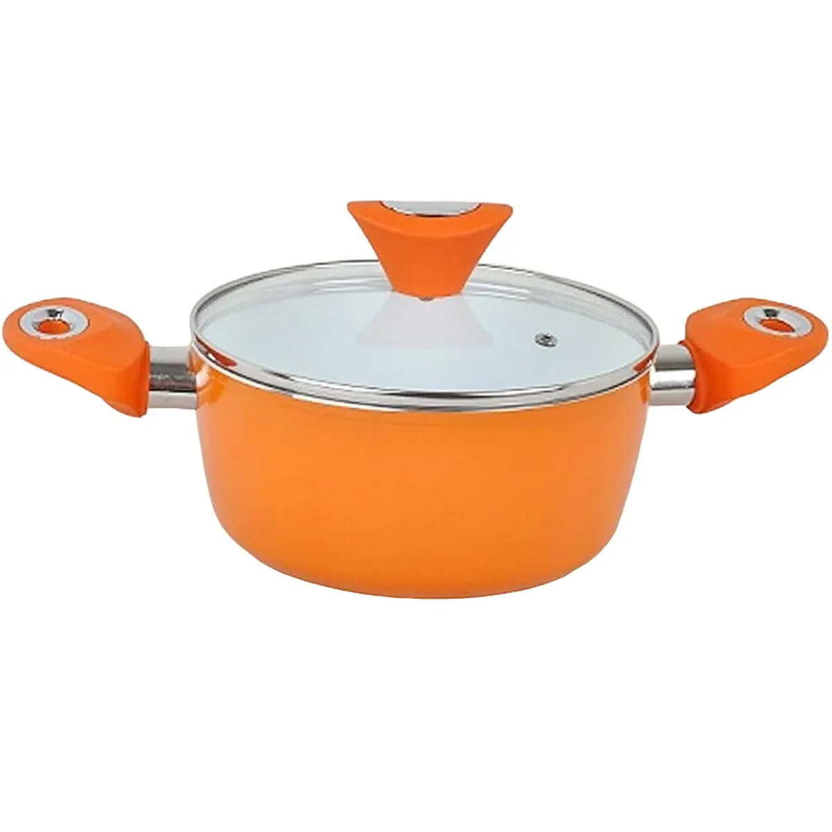 Pentola con Coperchio Feel Maestro MR-4320 Arancio Alluminio Ø 20 cm 2,7 L