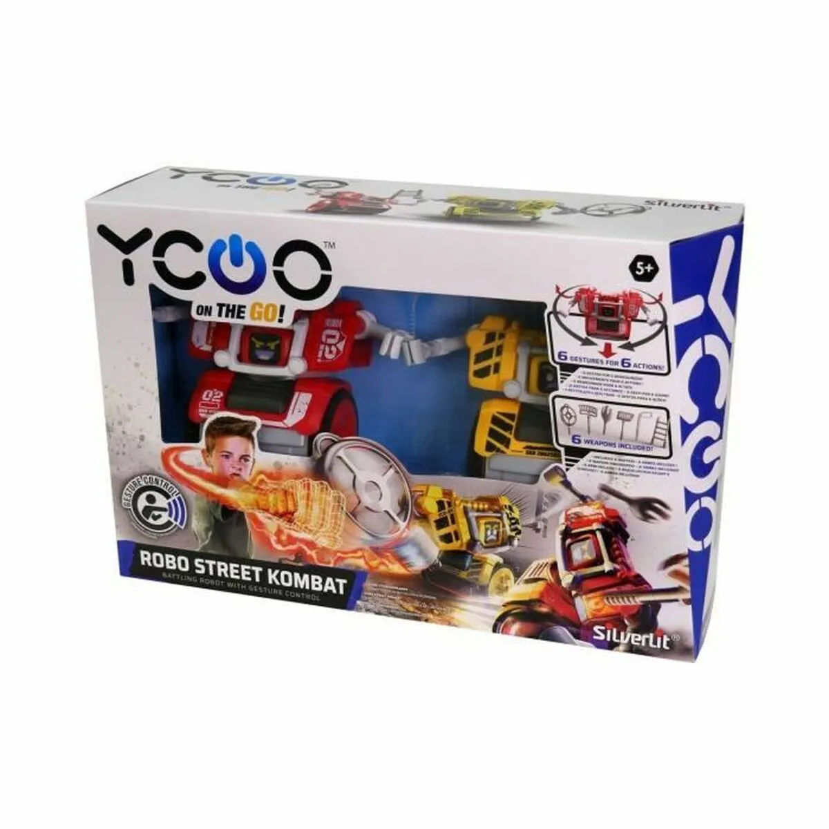 Robot interattivo Silverlit Ycoo Street Kombat con suono Luce LED