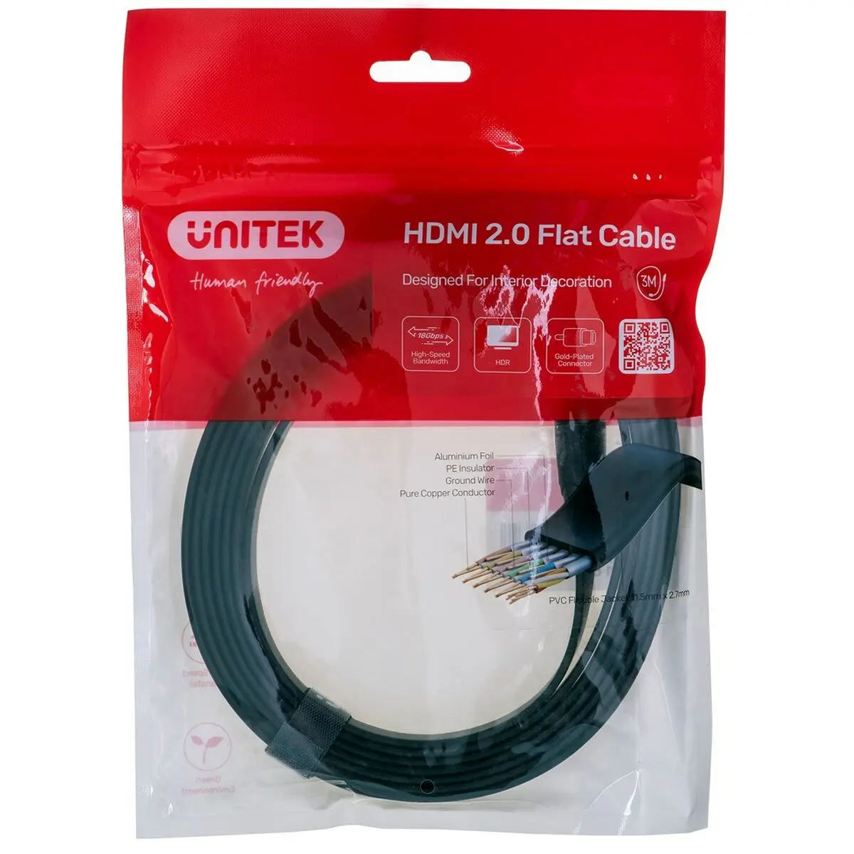 Cavo HDMI Unitek C11063BK-3M Nero 3 m