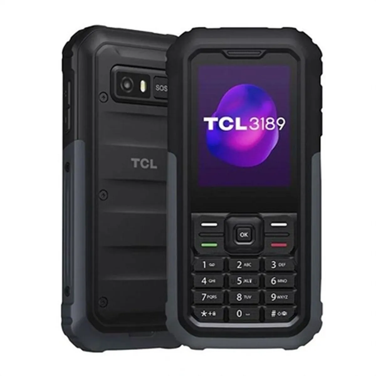 Telefono Cellulare TCL 3189 2,4" Grigio Nero/Grigio