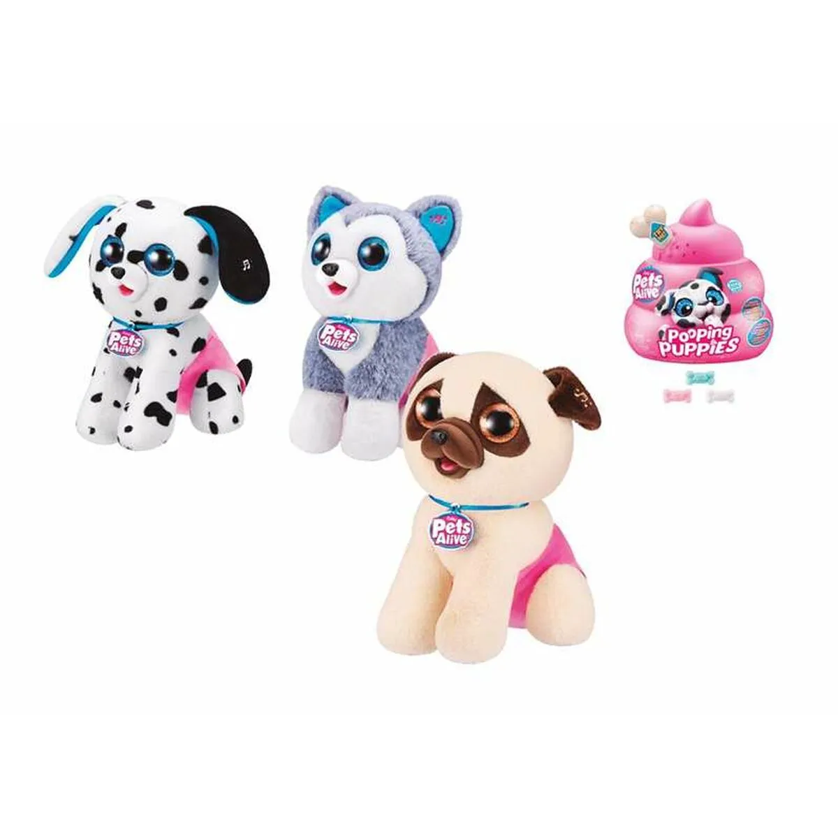 Cagnolino di Peluche Pooping Puppies Pet Alive Suono Uovo sorpresa 27 x 19 x 28 cm