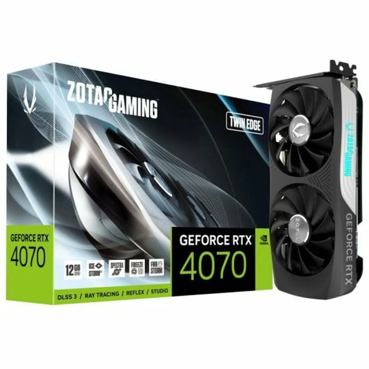 Scheda Grafica Zotac GeForce RTX 4070 Twin Edge GEFORCE RTX 4070 12 GB RAM 12 GB