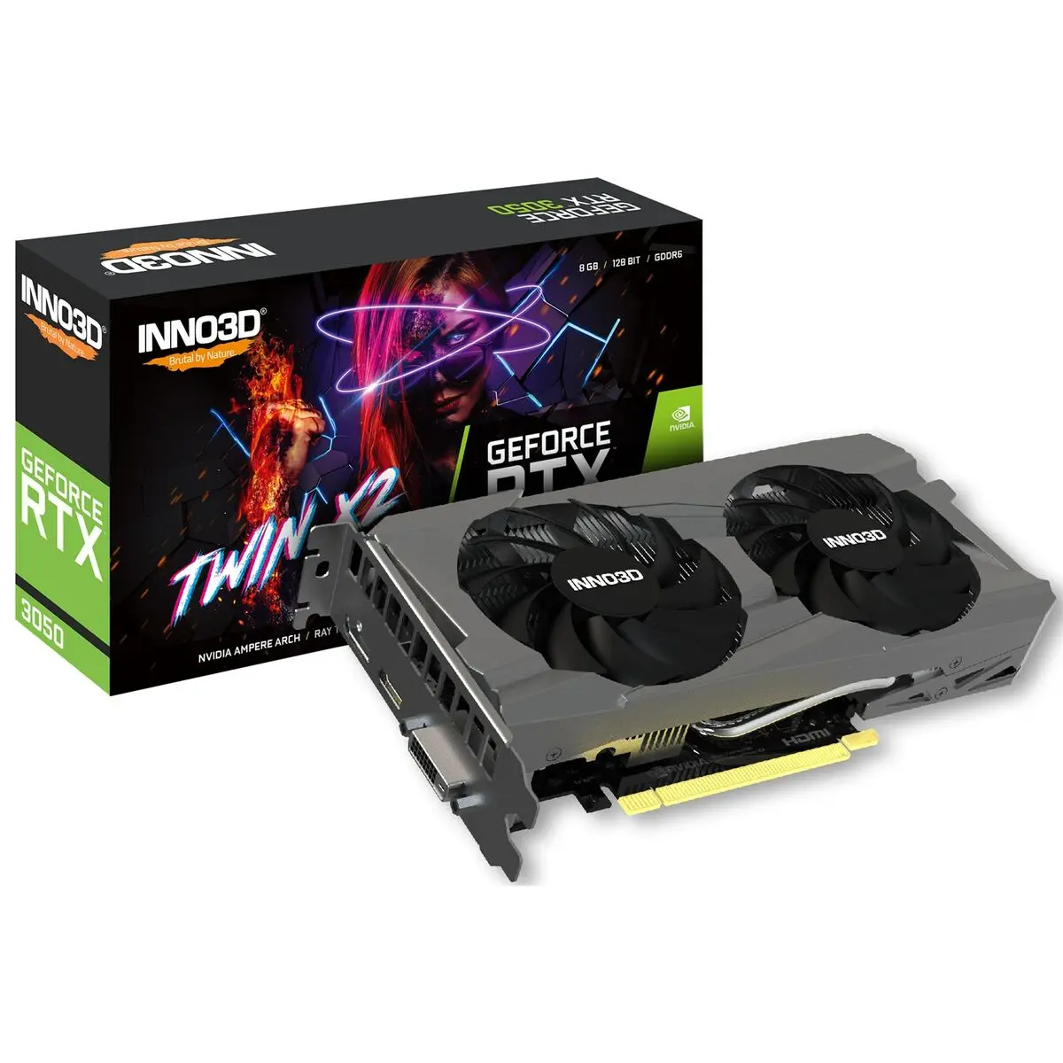 Scheda Grafica INNO3D N30502-08D6-1711VA41 Nvidia GeForce RTX 3050 8 GB GDDR6