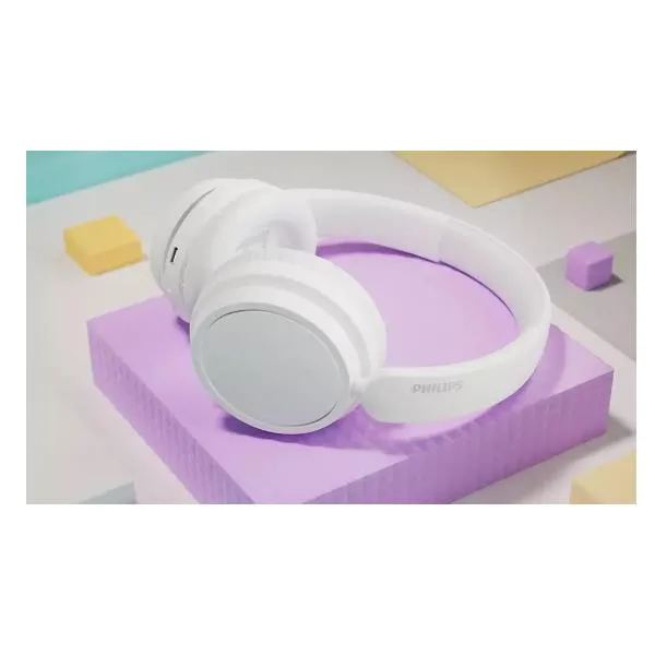 CUFFIA OVER-EAR WRLS BASS+ S5 WHITE