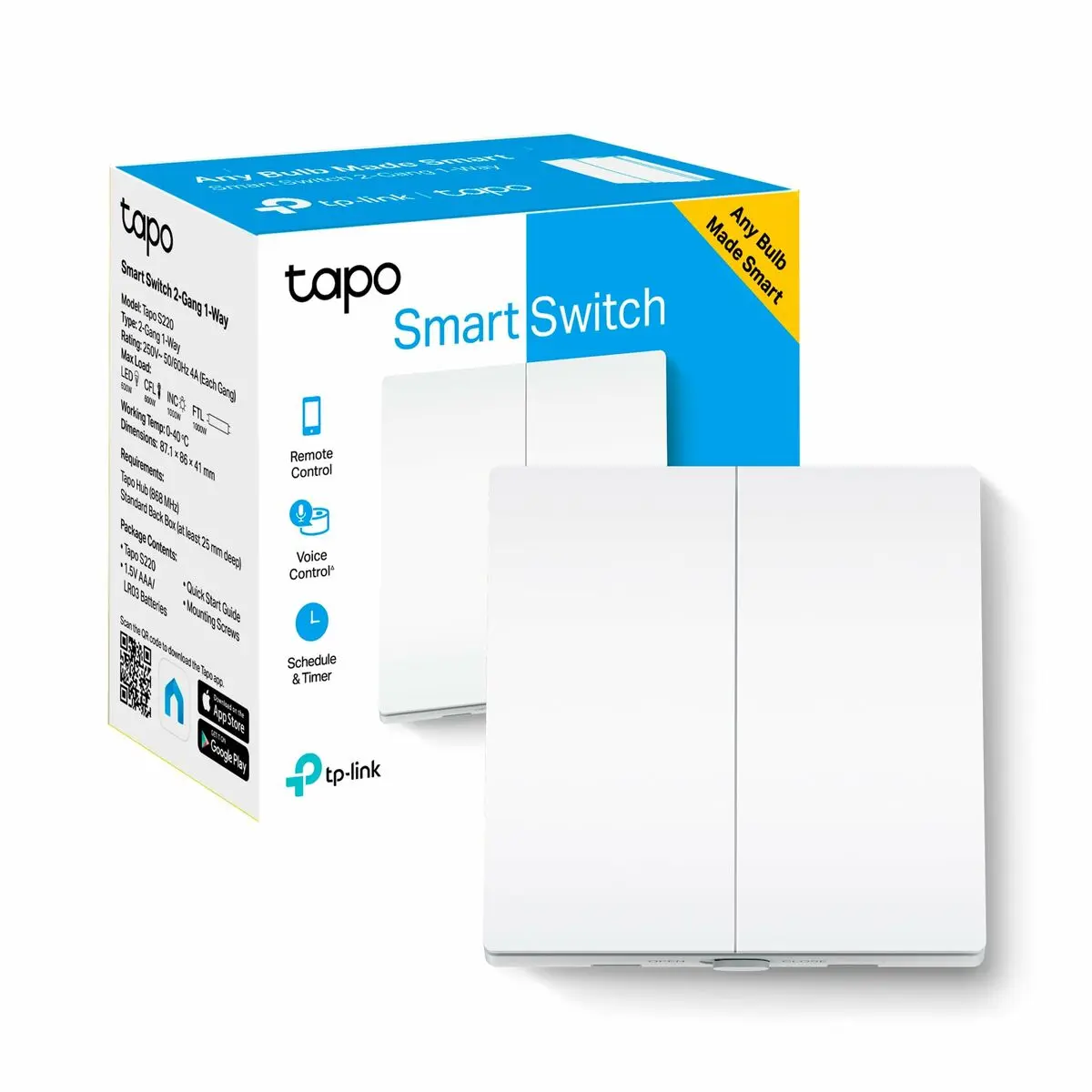 Sensore TP-Link Tapo S220 Bianco Nero Plastica