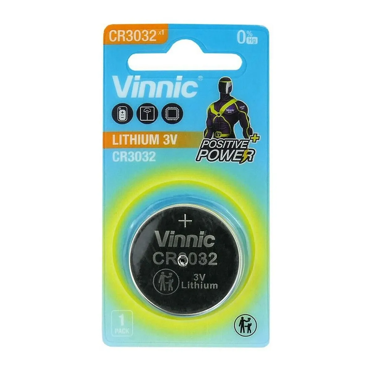 Batterie Vinnic CR3032 (1 Unità)