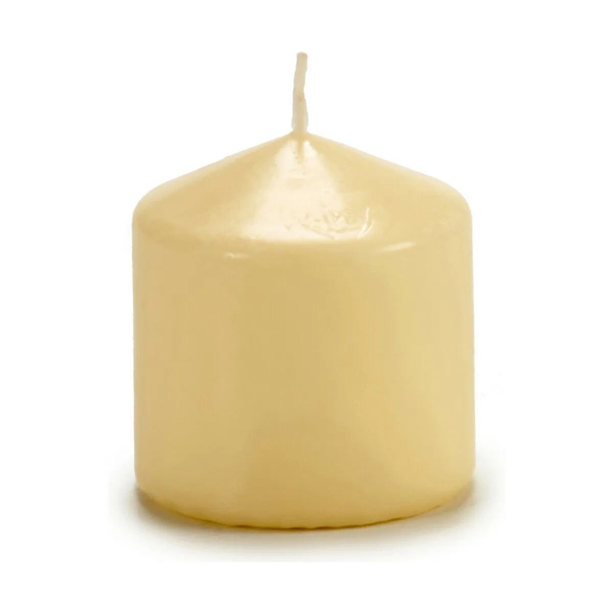 Candela 7 x 7,8 x 7 cm Crema Cera