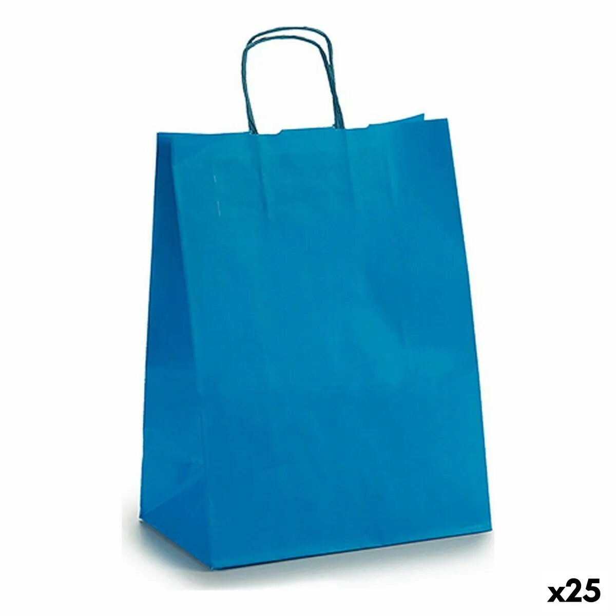 Busta di Carta 24 x 12 x 40 cm Azzurro (25 Unità)