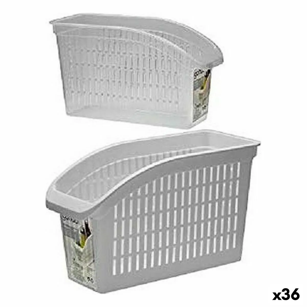 Cestino Bianco Plastica 3,5 L (13 x 17 x 29,2 cm) (36  Unità)