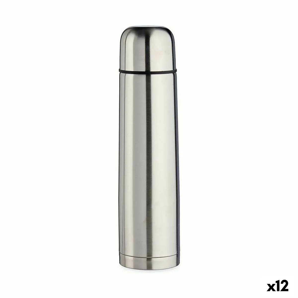 Thermos Argentato Acciaio inossidabile 1 L (12 Unità)