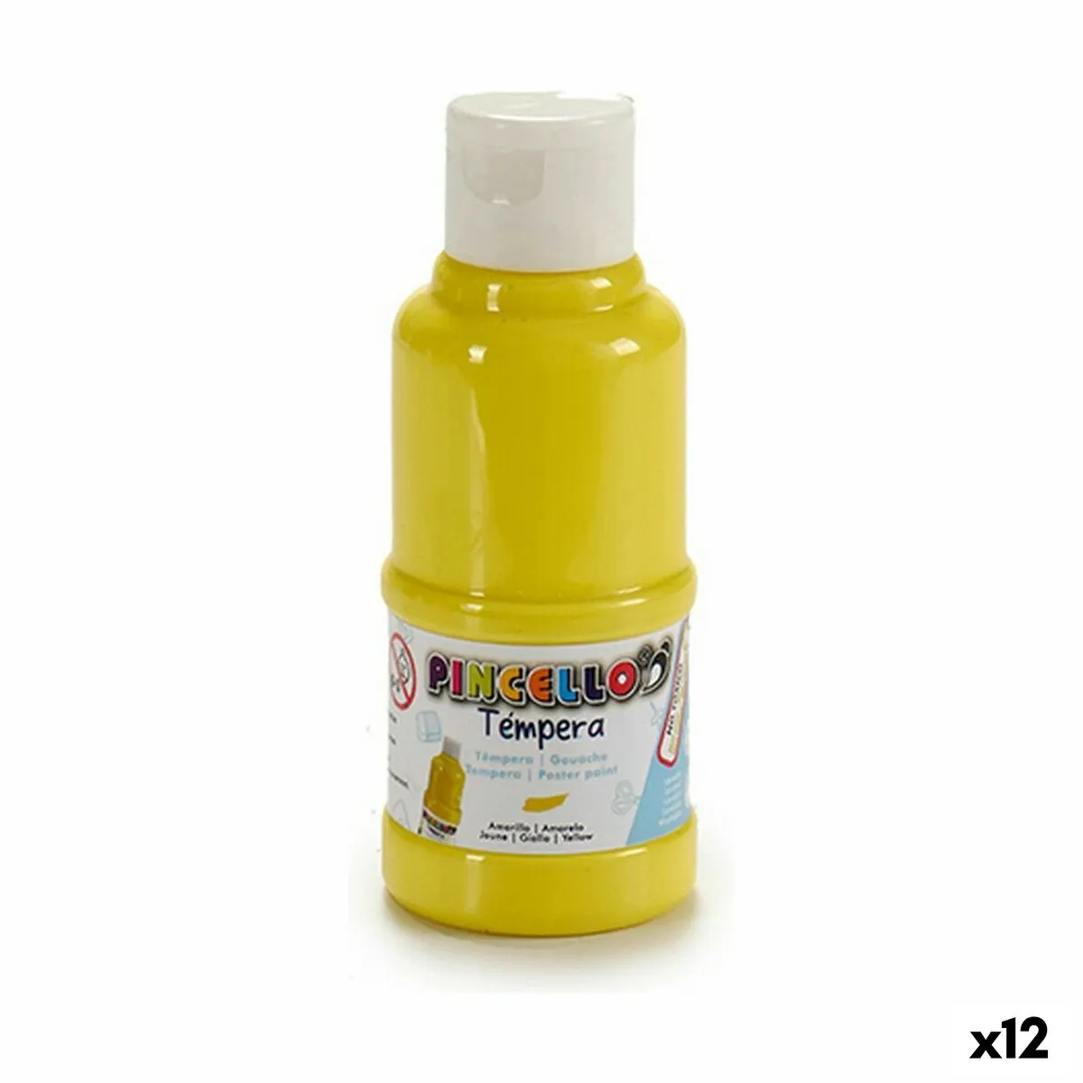 Tempere Giallo (120 ml) (12 Unità)