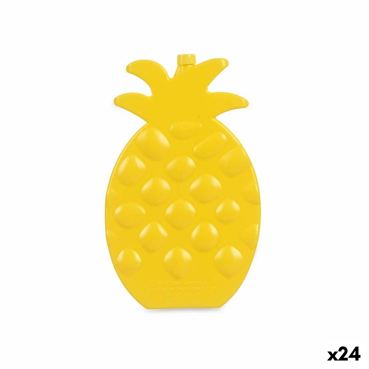 Raffredda Bottiglie Ananas Giallo Plastica (200 ml) (1,5 x 20 x 13 cm) (24 Unità)