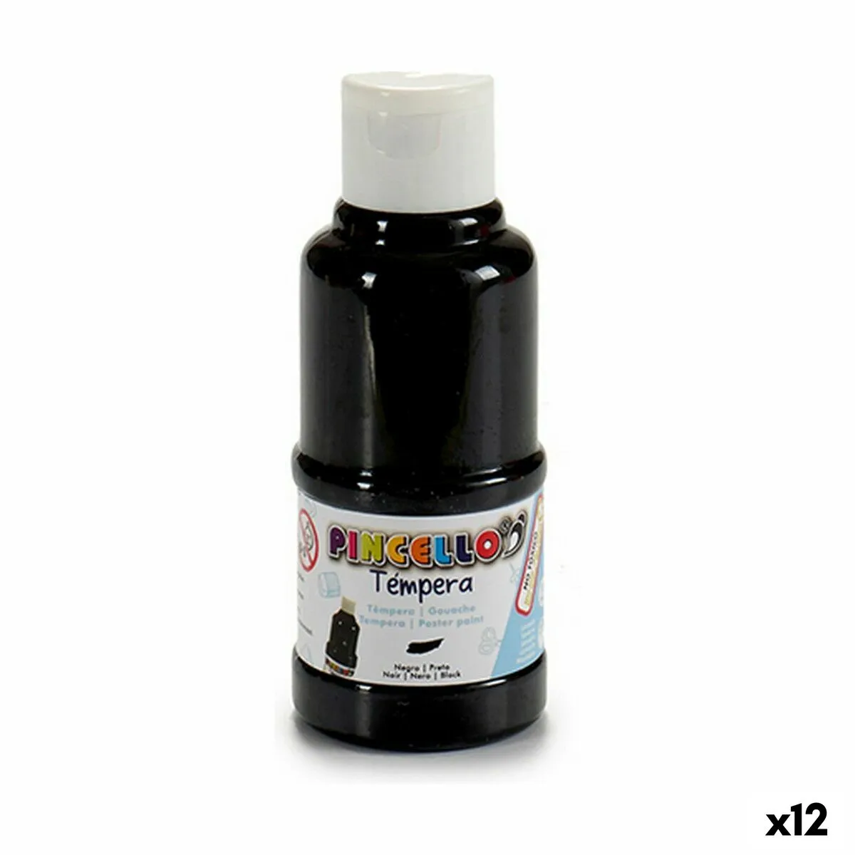 Tempere Nero (120 ml) (12 Unità)