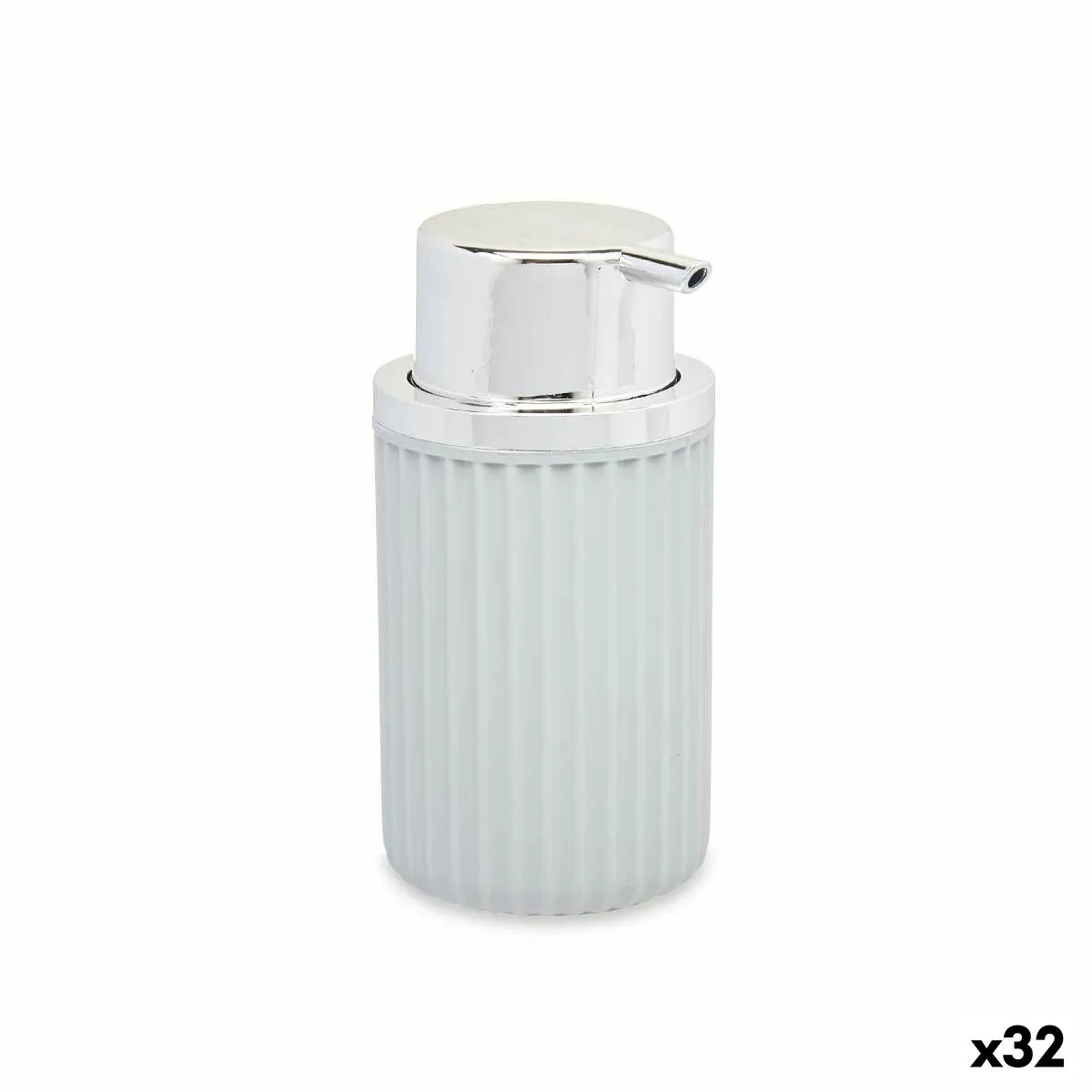 Dispenser di Sapone Grigio Plastica 32 Unità (450 ml)