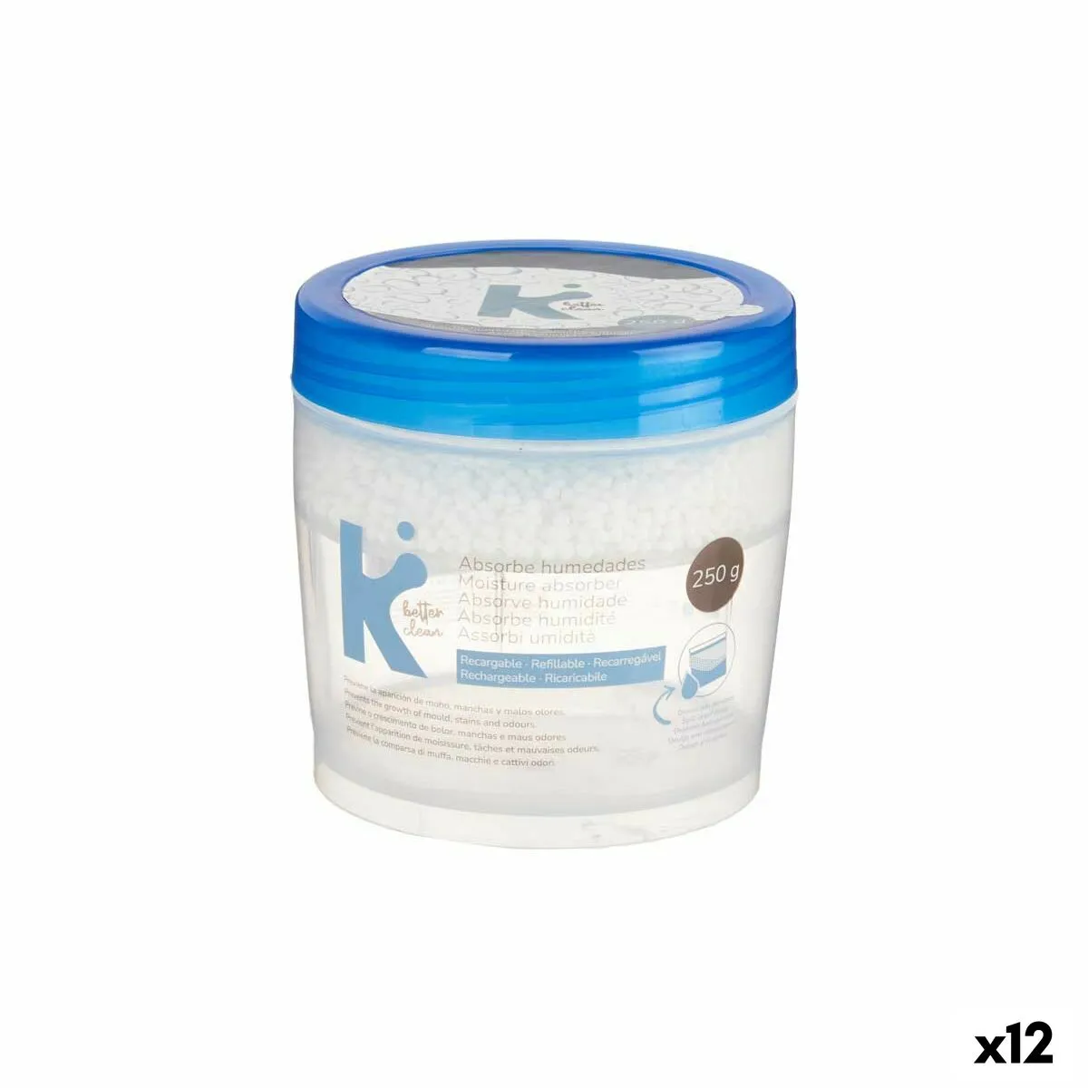 Anti-umidità Ricaricabile 250 g (12 Unità)