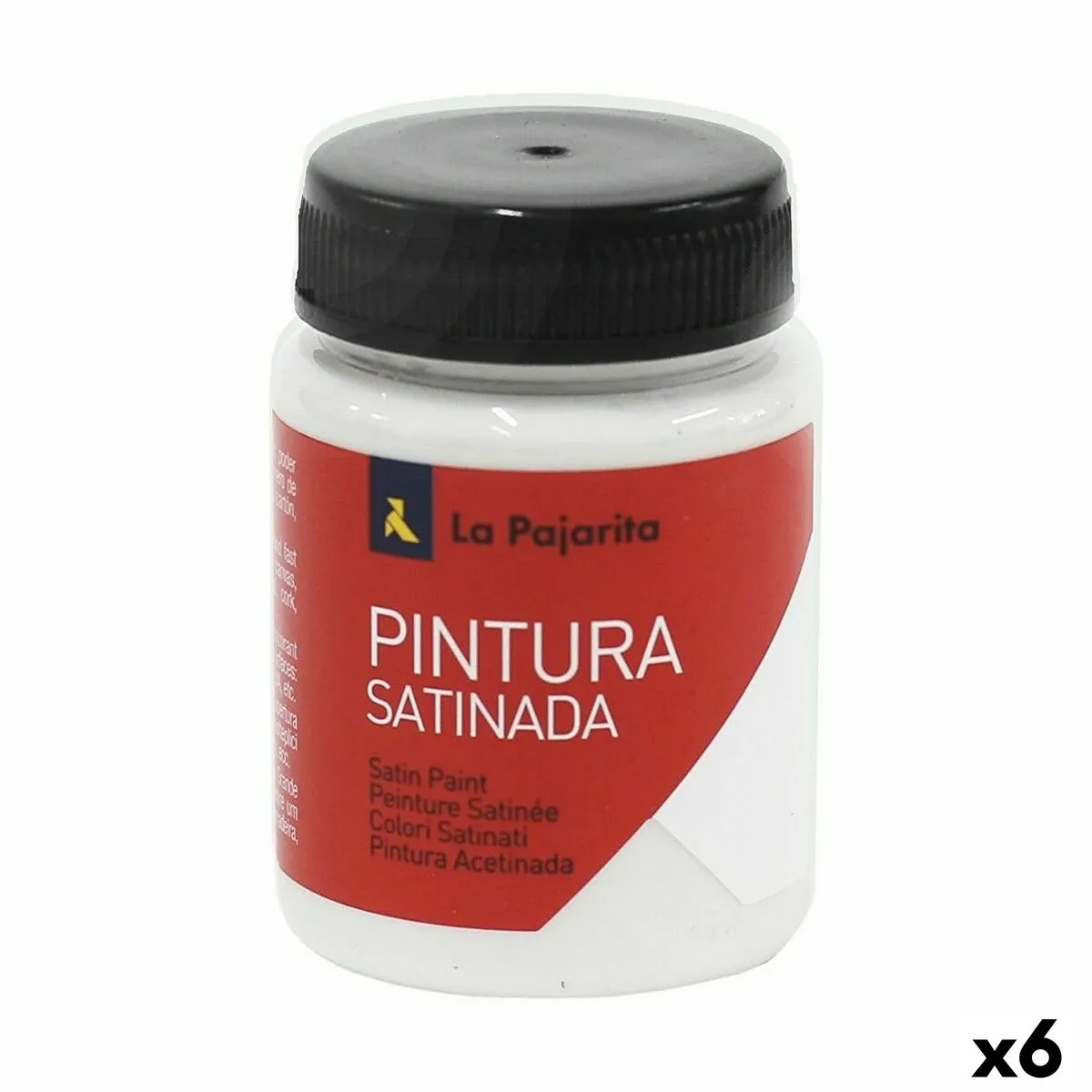 Pittura a tempera La Pajarita L-21 Bianco Raso Per la scuola (35 ml) (6 Unità)