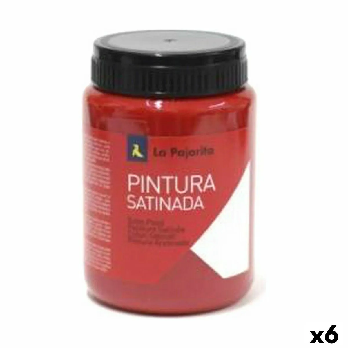 Pittura a tempera La Pajarita L-07 Vermilion Rosso Raso Per la scuola (35 ml) (6 Unità)