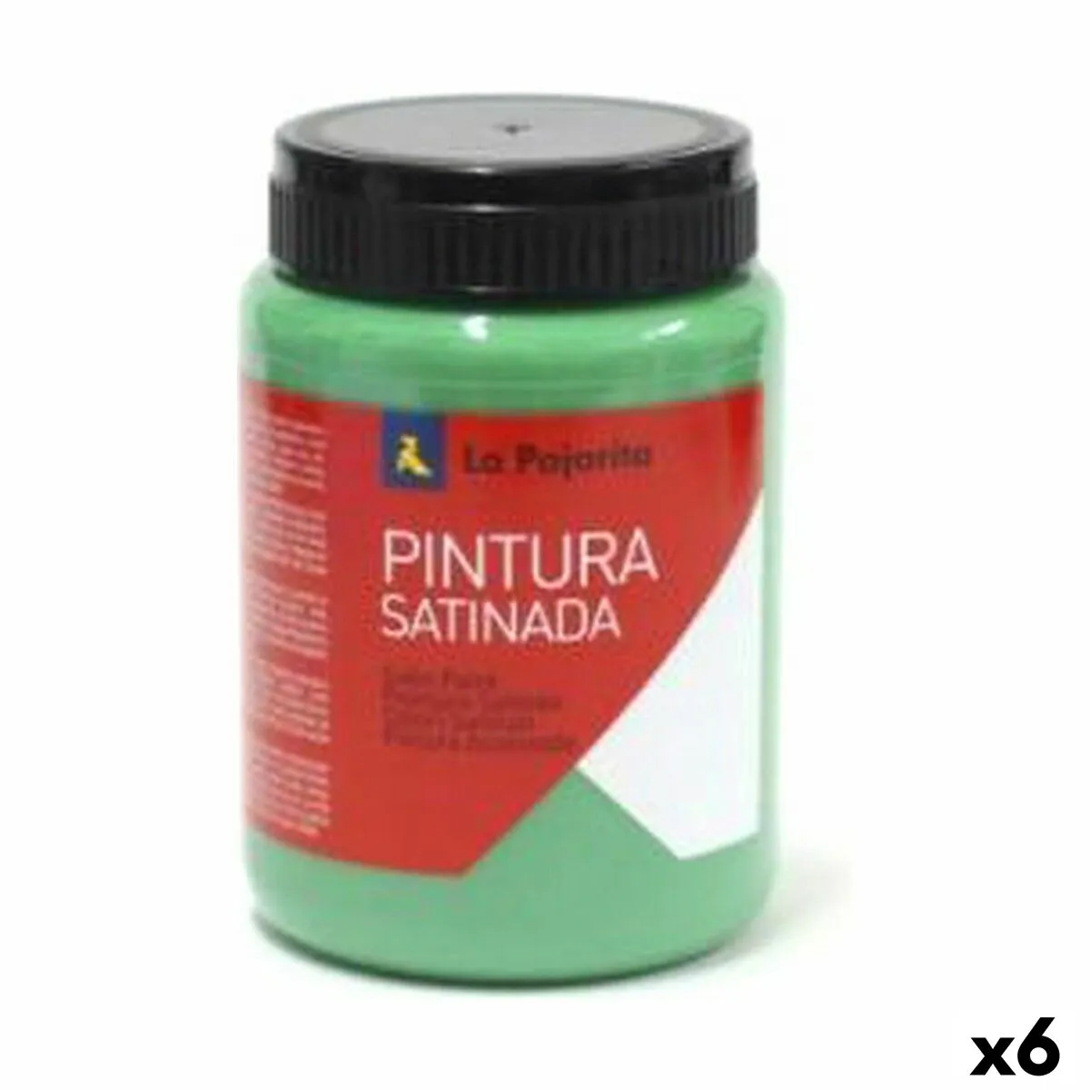 Pittura a tempera La Pajarita L-17 Verde Raso Per la scuola (35 ml) (6 Unità)