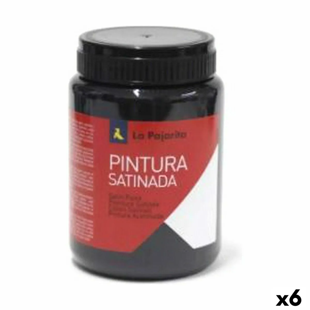 Pittura a tempera La Pajarita L-22 Nero Raso Per la scuola (35 ml) (6 Unità)