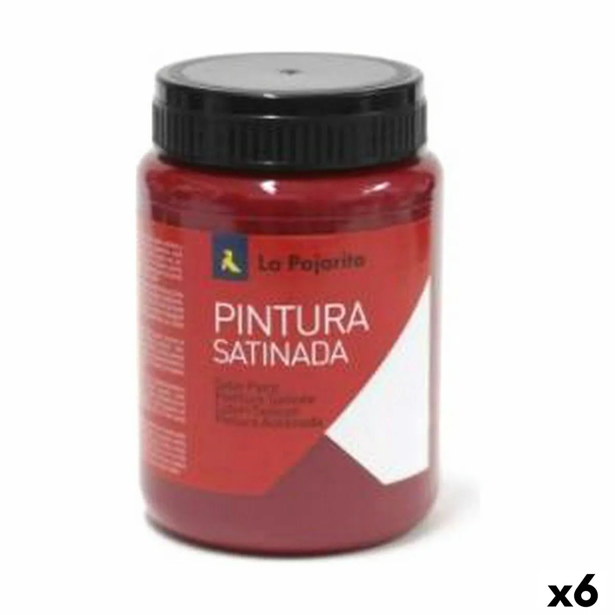 Pittura a tempera La Pajarita Carmin L-09 Rosso Raso Per la scuola (35 ml) (6 Unità)