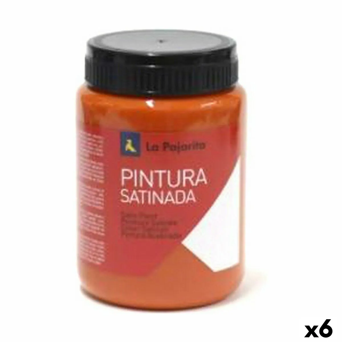 Pittura a tempera La Pajarita L-06 Arancio Raso Per la scuola (35 ml) (6 Unità)