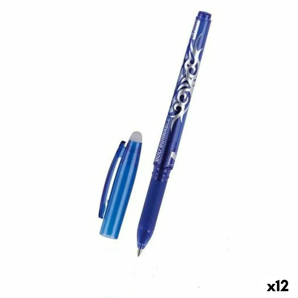 Penna MP Azzurro Inchiostro cancellabile 0,7 mm (12 Unità)