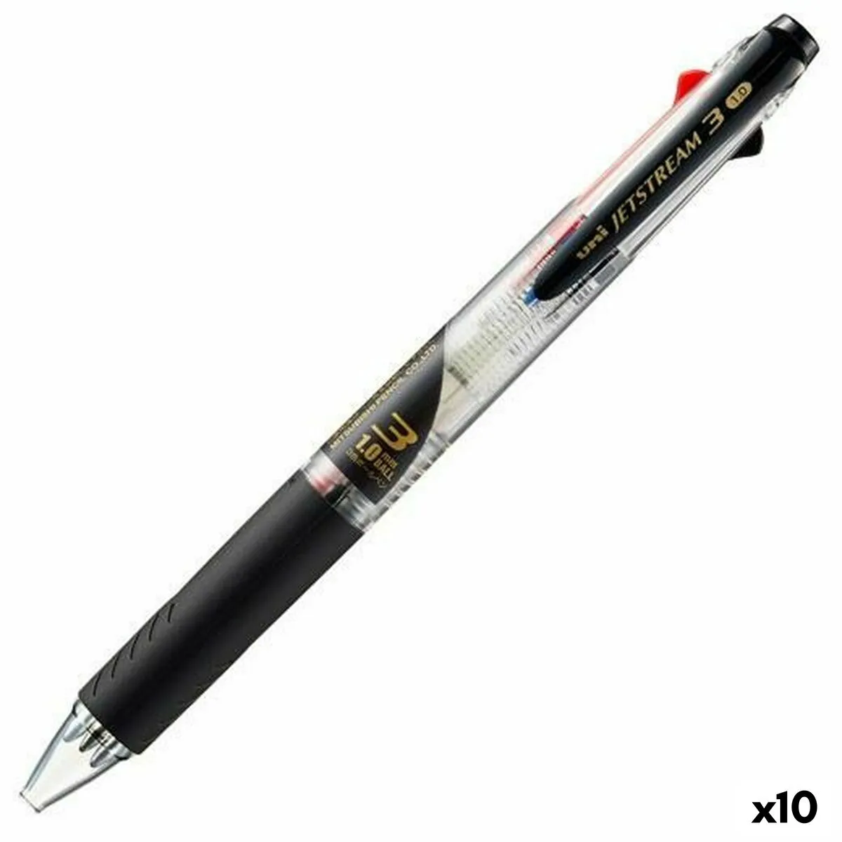 Penna Uni-Ball Jetstream Rosso Nero Azzurro 10 Unità