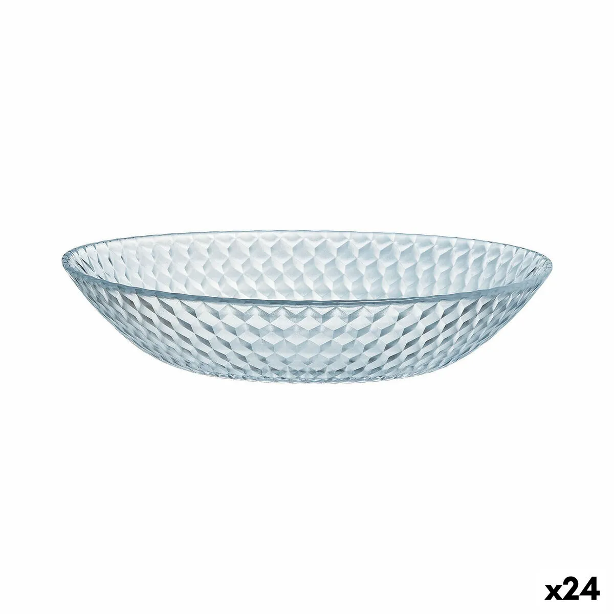 Piatto Fondo Luminarc Pampille Clear Trasparente Vetro (20 cm) (24 Unità)