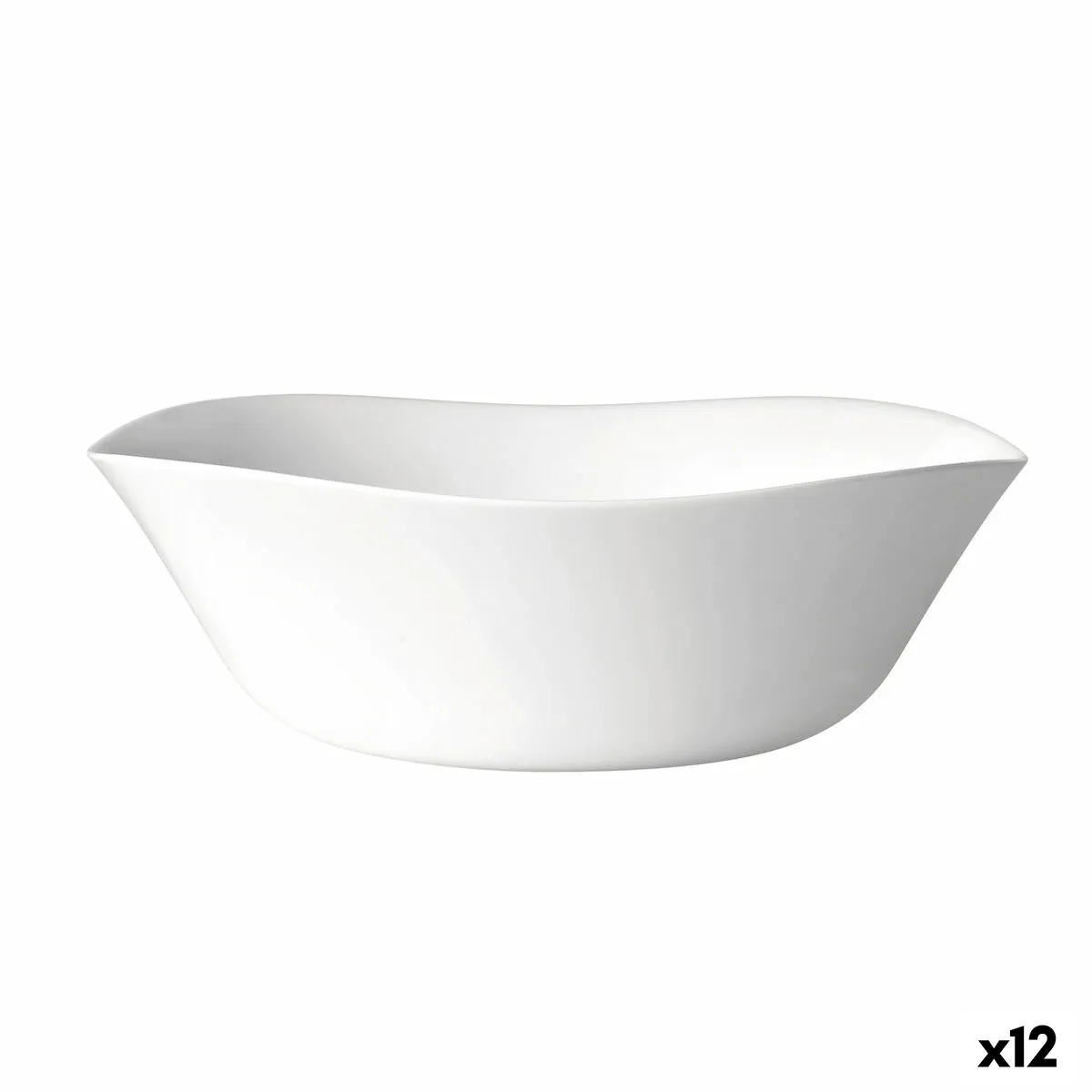 Insalatiera Bormioli Rocco Parma Bianco Vetro (24 cm) (12 Unità)